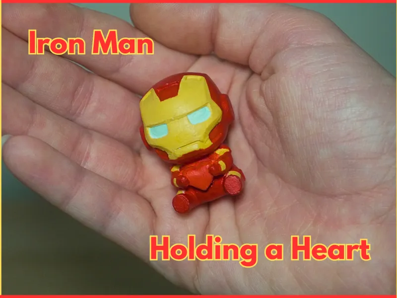 Iron Man Holding A Heart (Valentines Day Gift Toy)