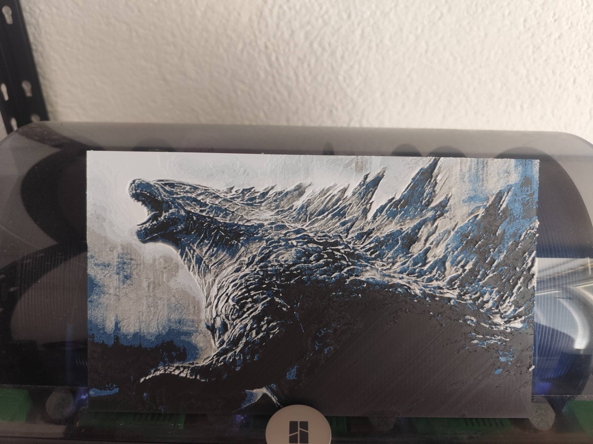 Godzilla canvas (hueforge)