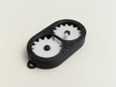 Mini Gear Fidget (Keychain Loop)