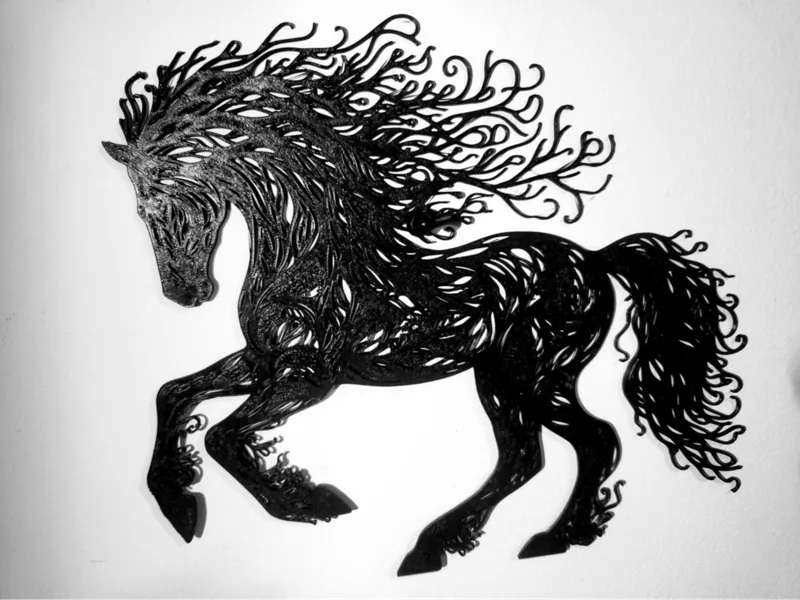 Elegant Horse & Vine Wall Art | Elegant Decor