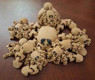 Articulated Squiggly Spider v2 (and GIANT version)