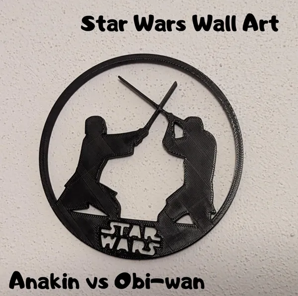 Décoration murale duel Star Wars