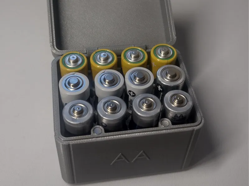 AA Batery organizer, box, R6 batteries box