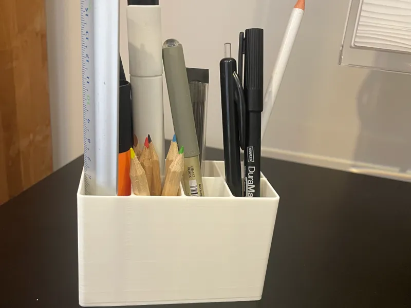 Modular Desk Organizer — 6 Small + 1 Large Slot