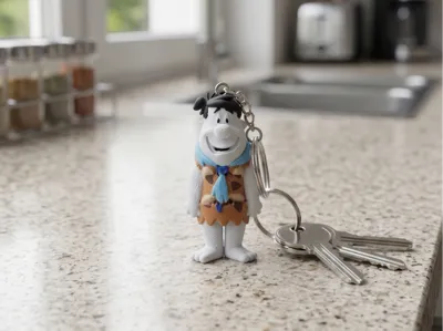 Flexi Fred Flintstone Keychain (Articulated)