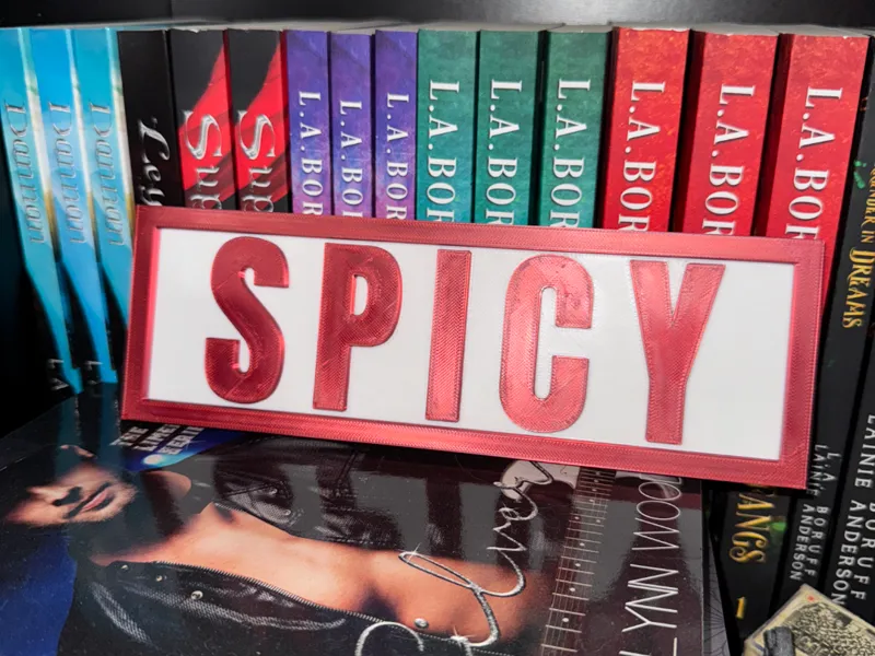 Spicy Book Plate Bookshelf Decor BookEnd Book Nook