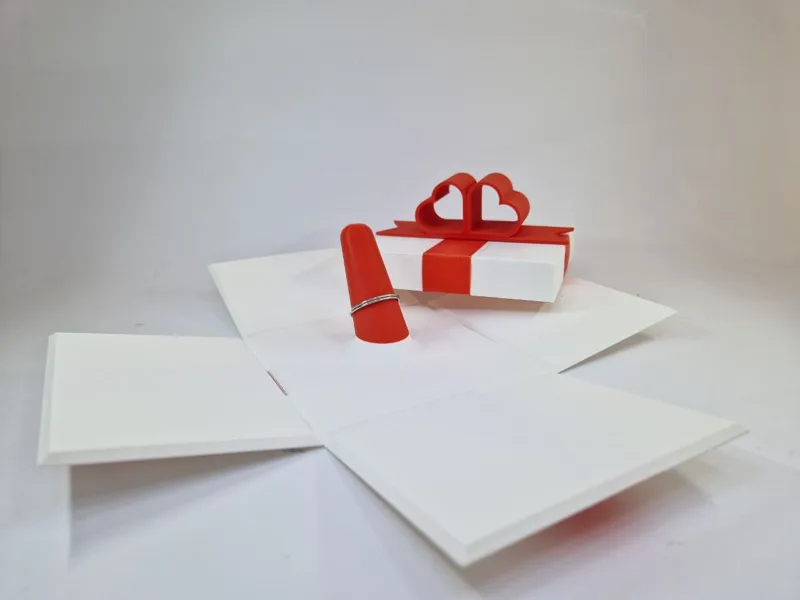 Valentine gift box for rings