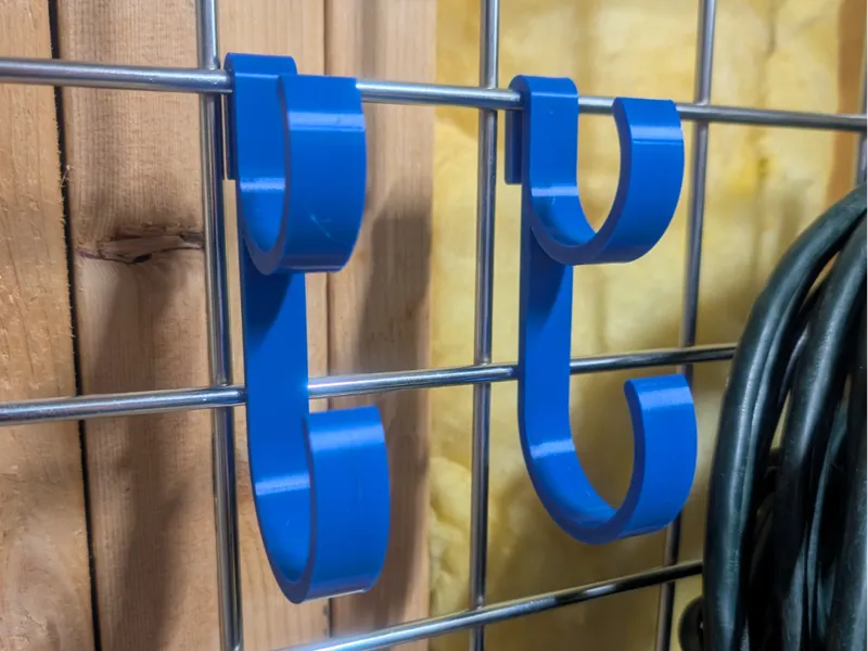 Double Hook for Metal Gridwall