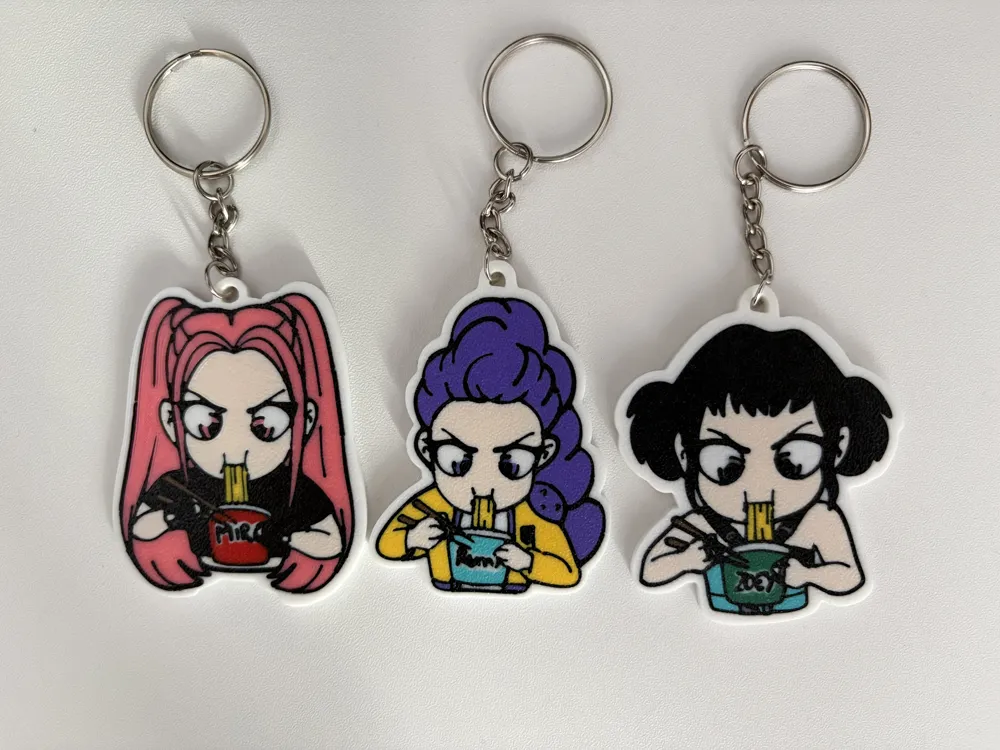 Aurabeam Ensemble de porte-clés chasseur de démons - Porte-clés anime avec personnages - Cadeau pour les fans (Nezuko), coloré, M