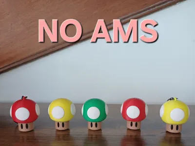 Mario mushroom (with/without keychain)