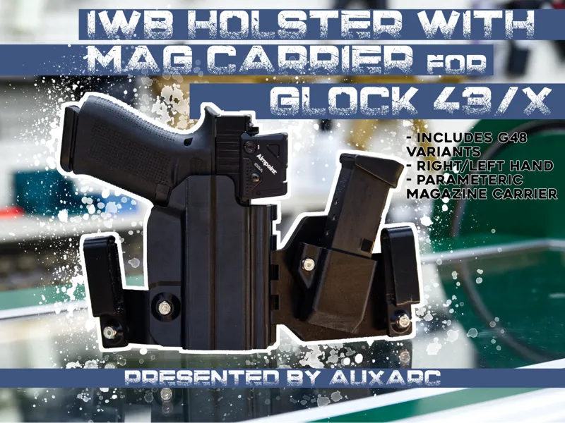 IWB Holster with Mag Carrier for Glock 43 line