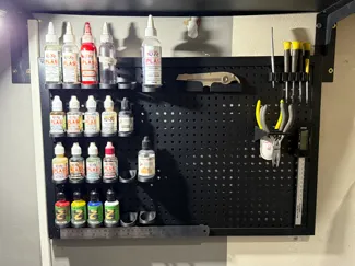 16mm Spacing 6mm Hole Pegboard Accessories