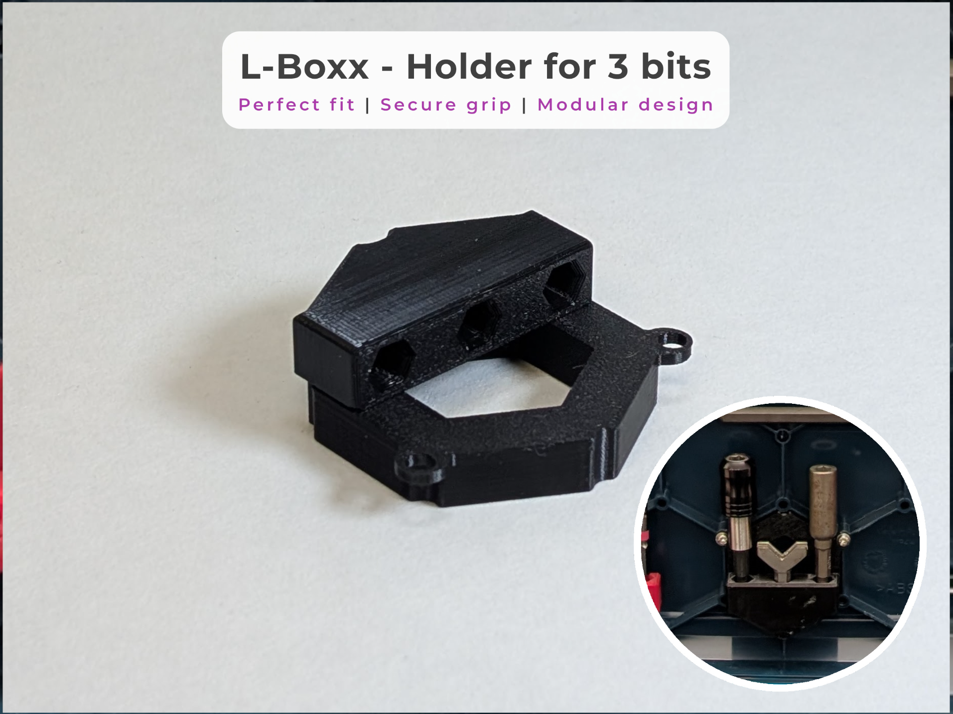 L-Boxx - Holder for 3 bits