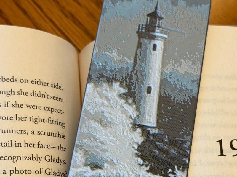 Lighthouse Bookmark | Coastal Landscape HueForge