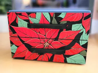 Poinsettia Faceplate for GEN2 Decor Drawers
