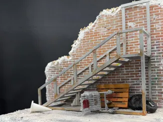 Model Staircase - fire escape 1:10 scale