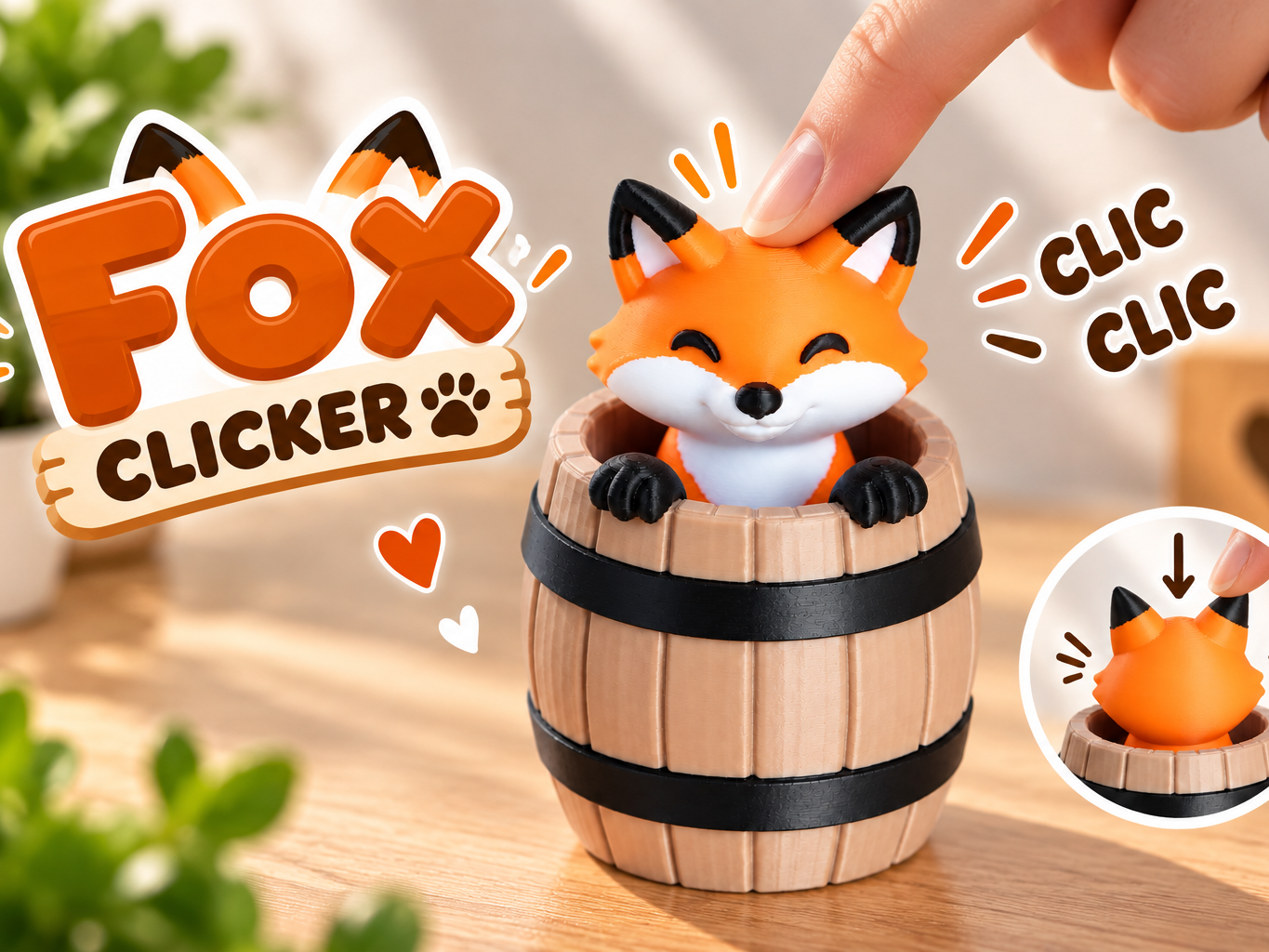 Clicker - Fox in a barrel - 1