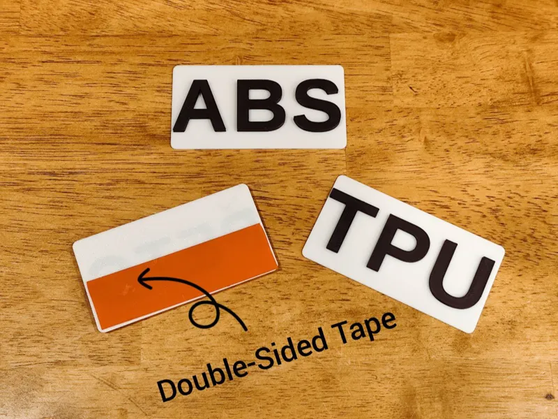PLA PETG ABS Filament Signs for Shelves