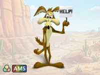 Wile E. Coyote - Help! Sign Moment