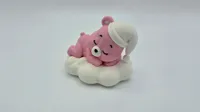 Baer auf Wolke rosa