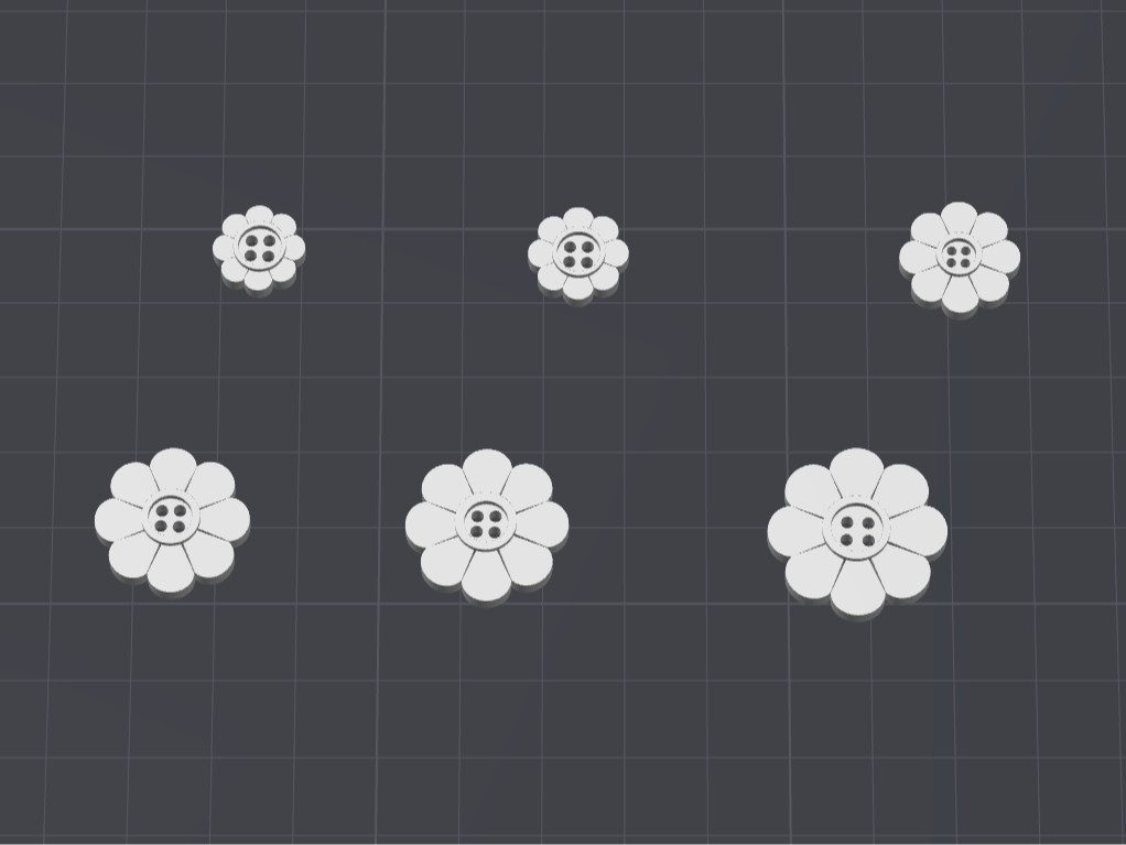 Flower shaped Buttons