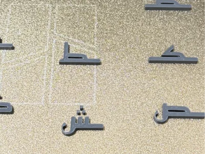 complete Arabic Alphabet - Kufi Font