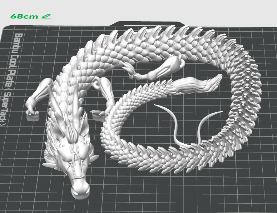 Miniatura 4 do modelo 3D 2026——（白）龙马精神【关节可动龙】