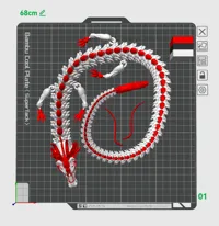 【多色】白龙马68cm（100%比例）A1\P1系列可打