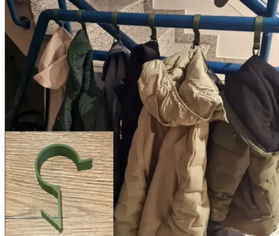Coat Hooks for Stair Railings
