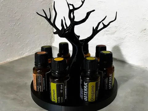 Essential oils tree holder for 8 x 15 ml bottles
