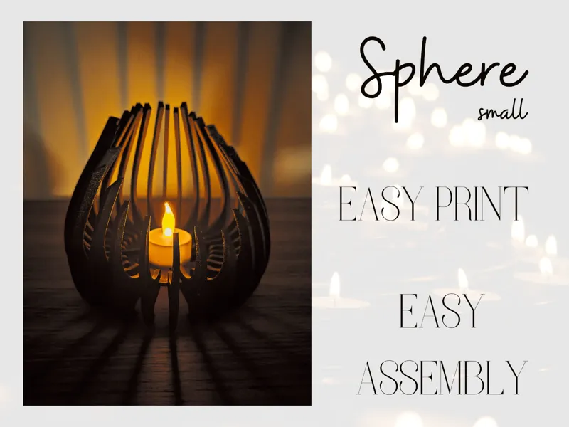 Modern Candlelight: Sphere (small)