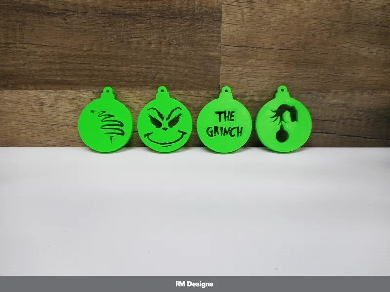 The Grinch Christmas Balls Set v1