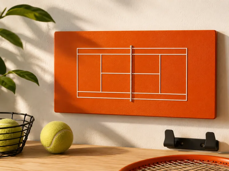 Tennis Plätze optional Wand Montage