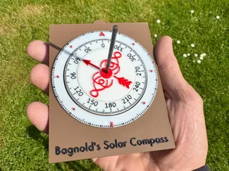 Bagnold's Solar Compass and app for azimuth tables