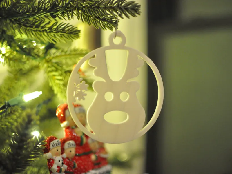reindeer in a ball