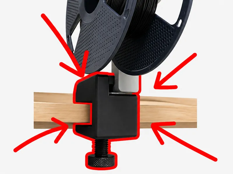External Spool Holder for A1 spool arm Dest Mount