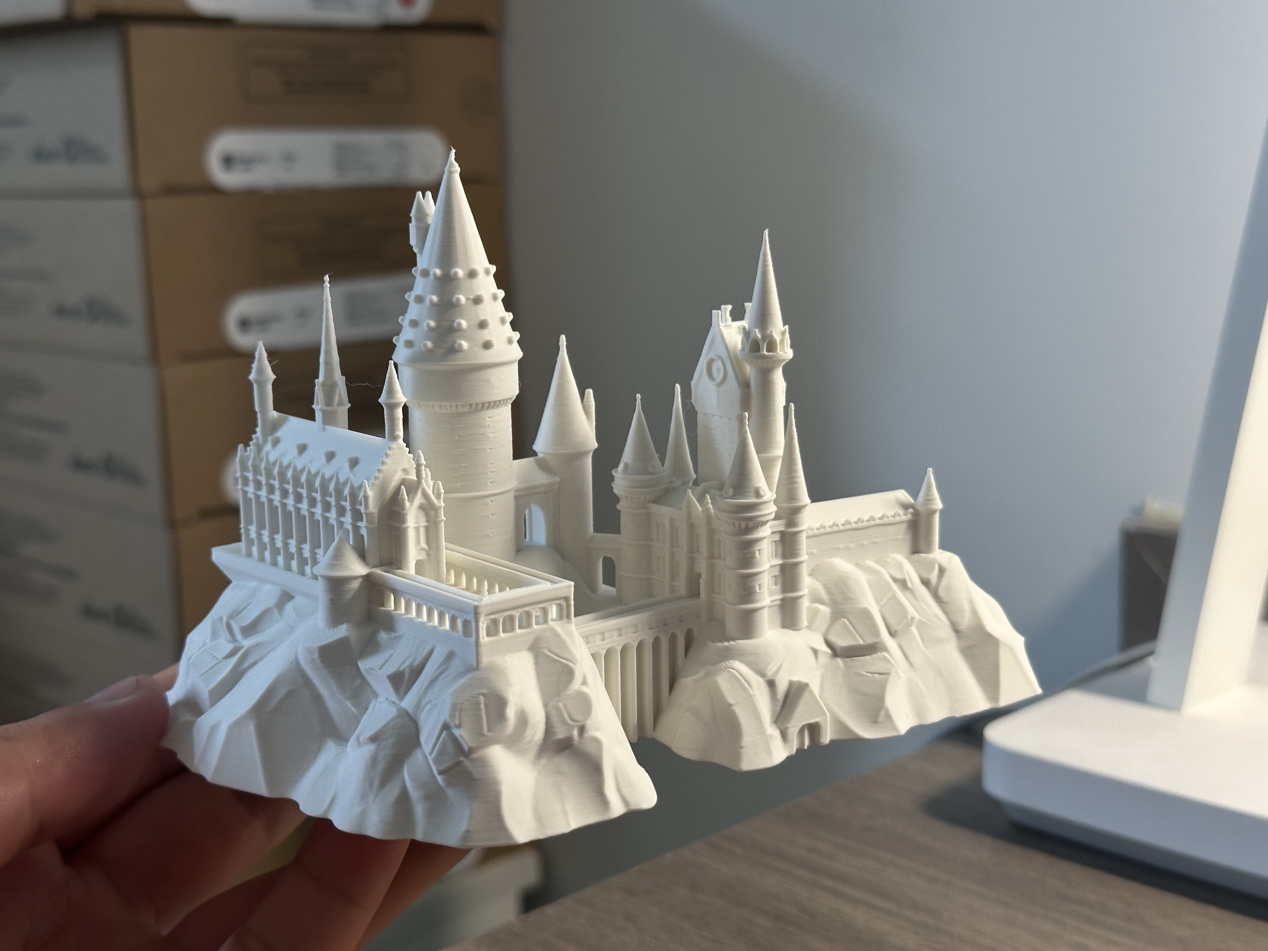 Miniatura 1 do modelo 3D 霍格沃茨城堡 mini版 — 《哈利·波特》100mm高 无支撑 快速打印