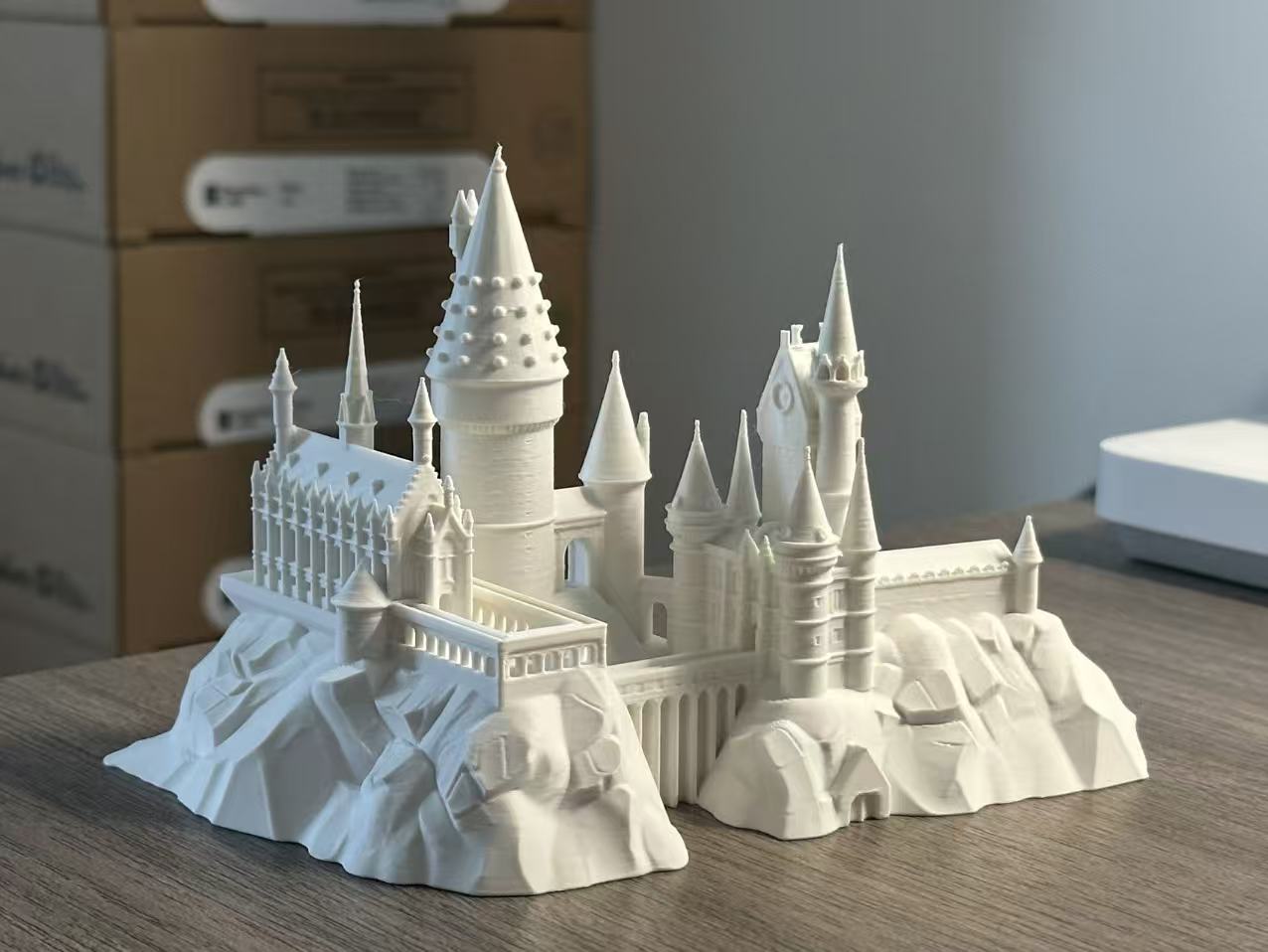 Miniatura 2 do modelo 3D 霍格沃茨城堡 mini版 — 《哈利·波特》100mm高 无支撑 快速打印