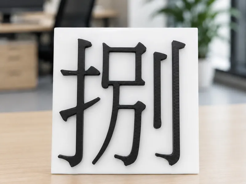 扒字桌面裝飾牌