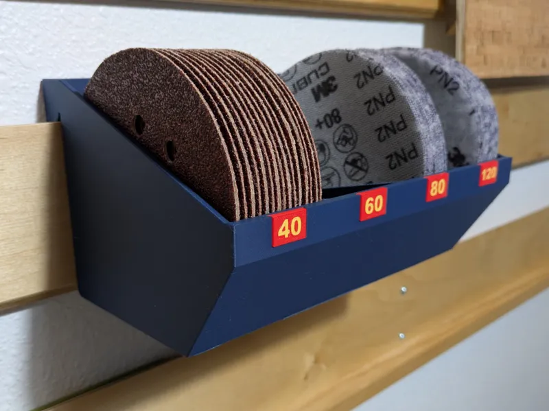 5" Sandpaper disc organizer (No AMS needed)