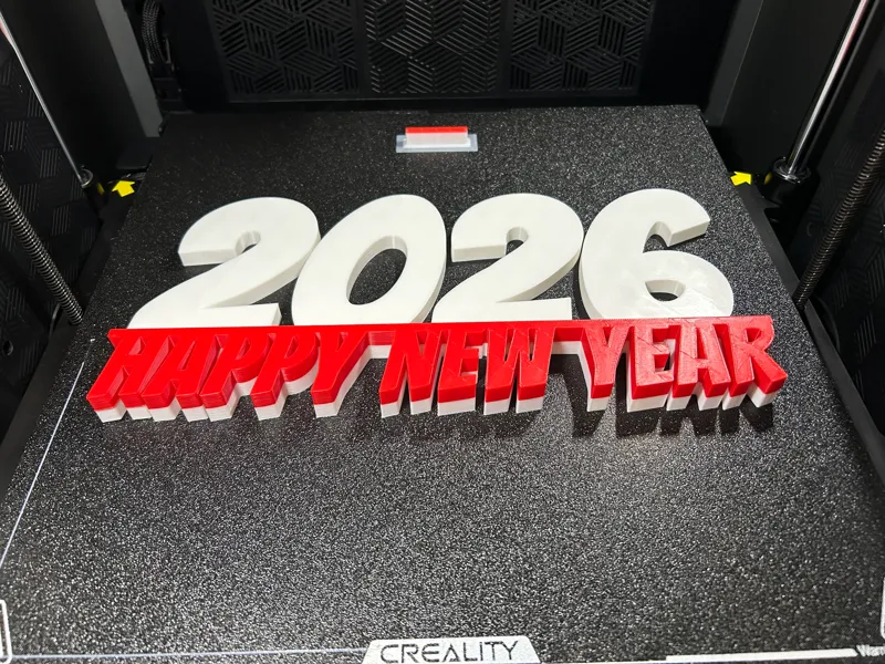 Happy new year 2026 sign