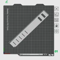 Model rotated 45° to fit on the A1 mini build plate.