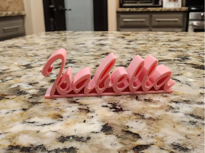 Isabella name plate plaque