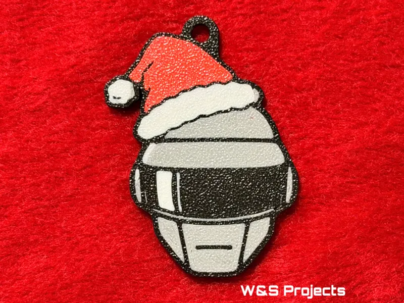 Daft Punk Chrismas Keychain