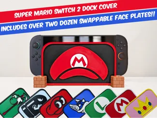 Super Mario Switch 2 Dock Cover