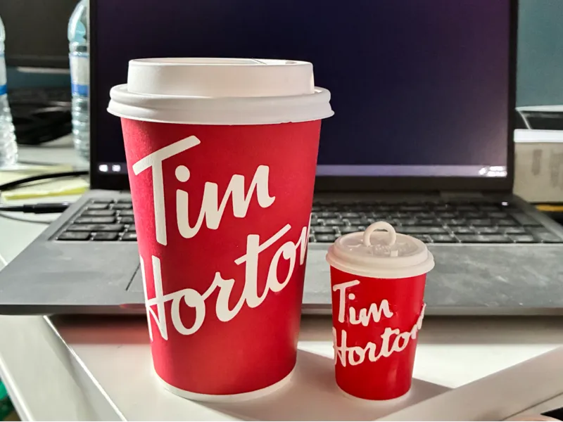 Tim Horton's Cup Xmas Ornament