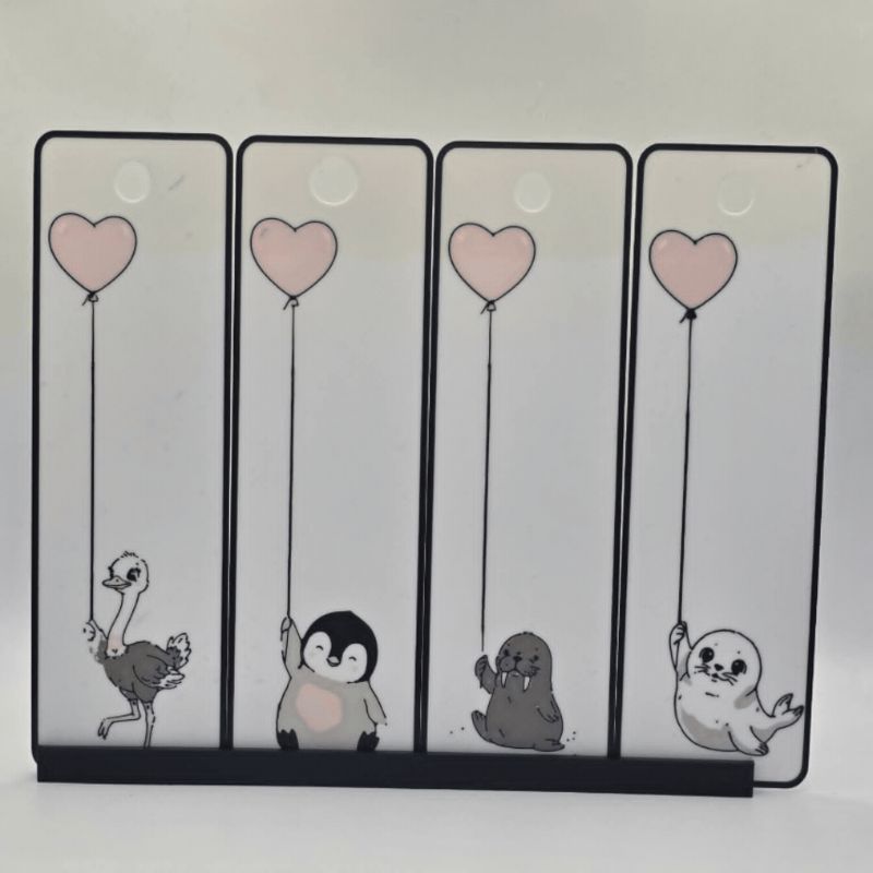 Series 1 baby animals bookmarks 4 colours 