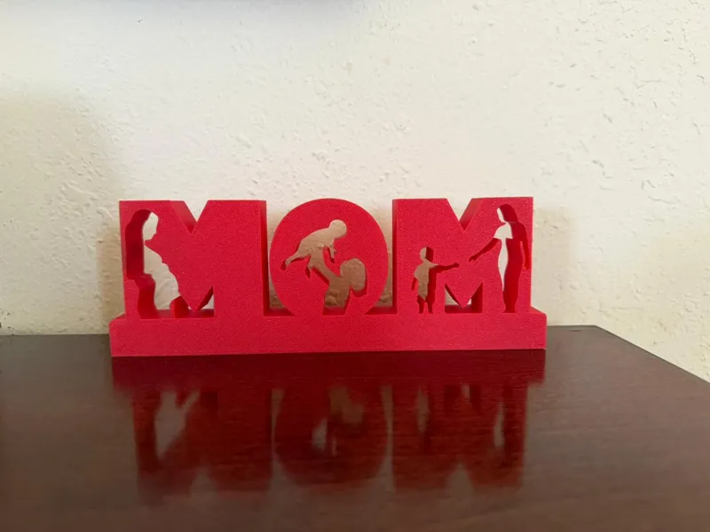 Letrero Decorativo MOM - Etapas de la Madre