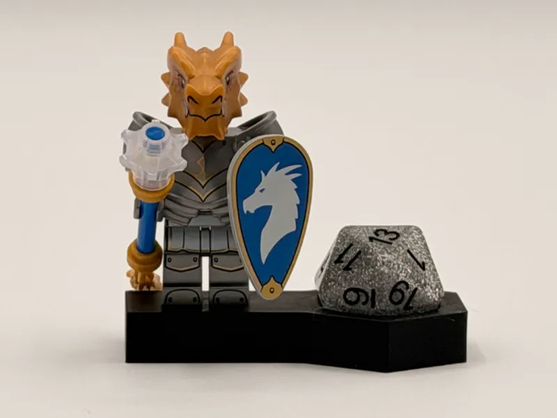 Brick Minifigure & D20 Stand