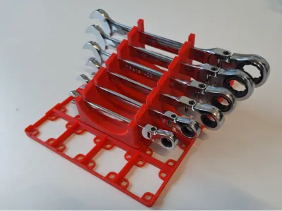 Gridfinity ratchet wrench holder